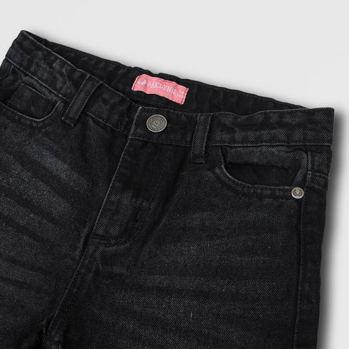 Wide-Leg Jeans In Black